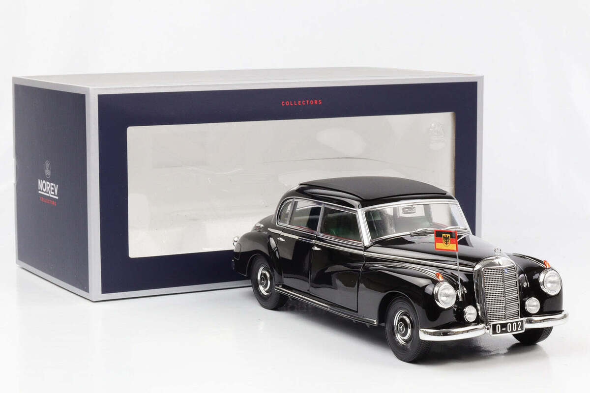 1:18 Mercedes-Benz 300 W186 Konrad Adenauer Black 1955 Norev 1:18 Mercedes-Benz 300 W186 Konrad Adenauer Black 1955 Norev