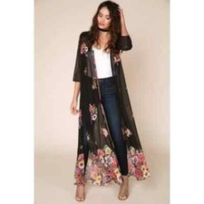 Show Me Your Mumu Floral Print Karmyn Cape Falling Florals Small