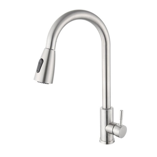 Kitchen Elisa Pull Out Spray Modern Kitchen Mixer Tap Single Lever Swivel Spout - Picture 6 of 6