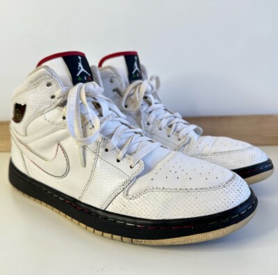 Nike Air Jordan 1 Retro Cinco De Mayo Mens White 2009 Sneaker