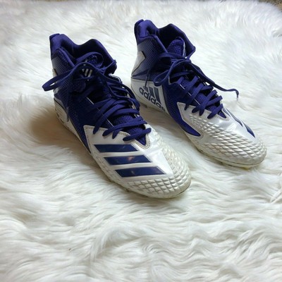 purple high top football cleats