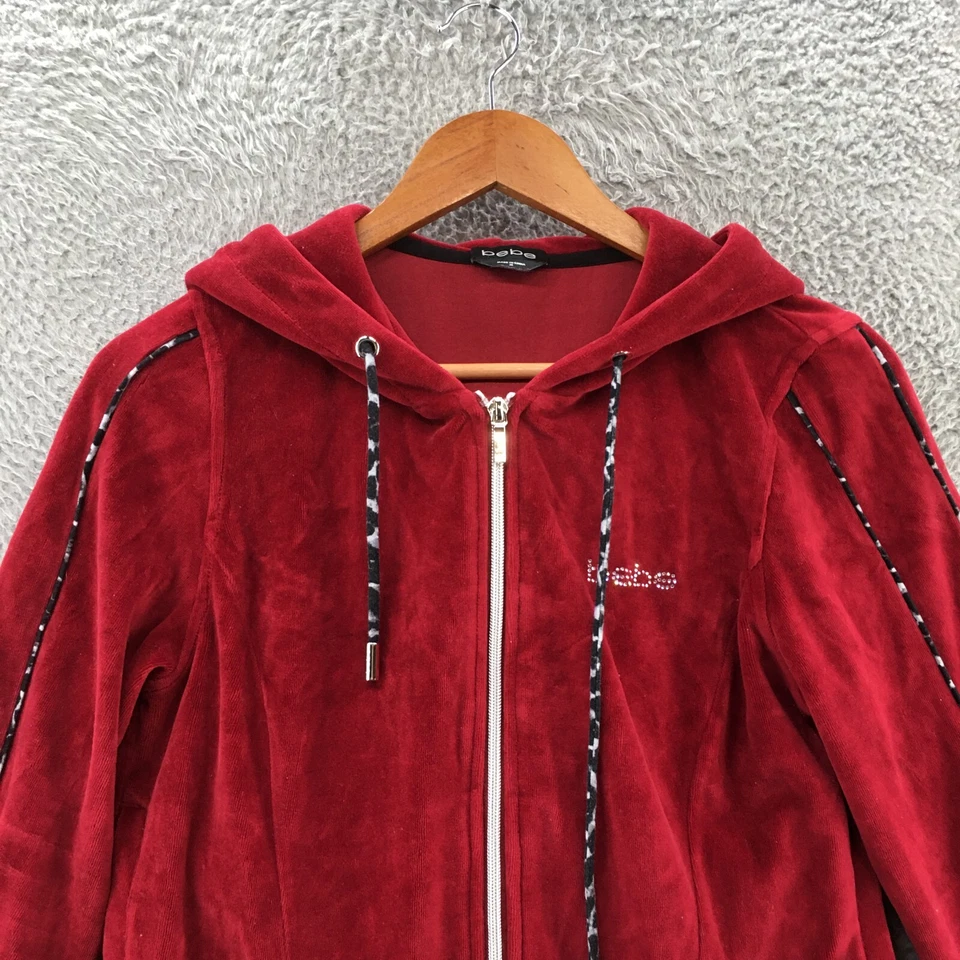 Bebe Sudadera con Capucha Mujer Mediana Roja Mezcla de Algodón Con Capucha Manga Larga Bolsillo Foto 2 de 4