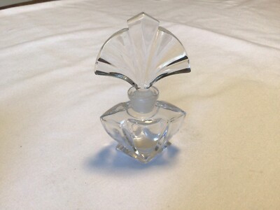 Art Deco Crystal Pefume Bottle With Stopper 