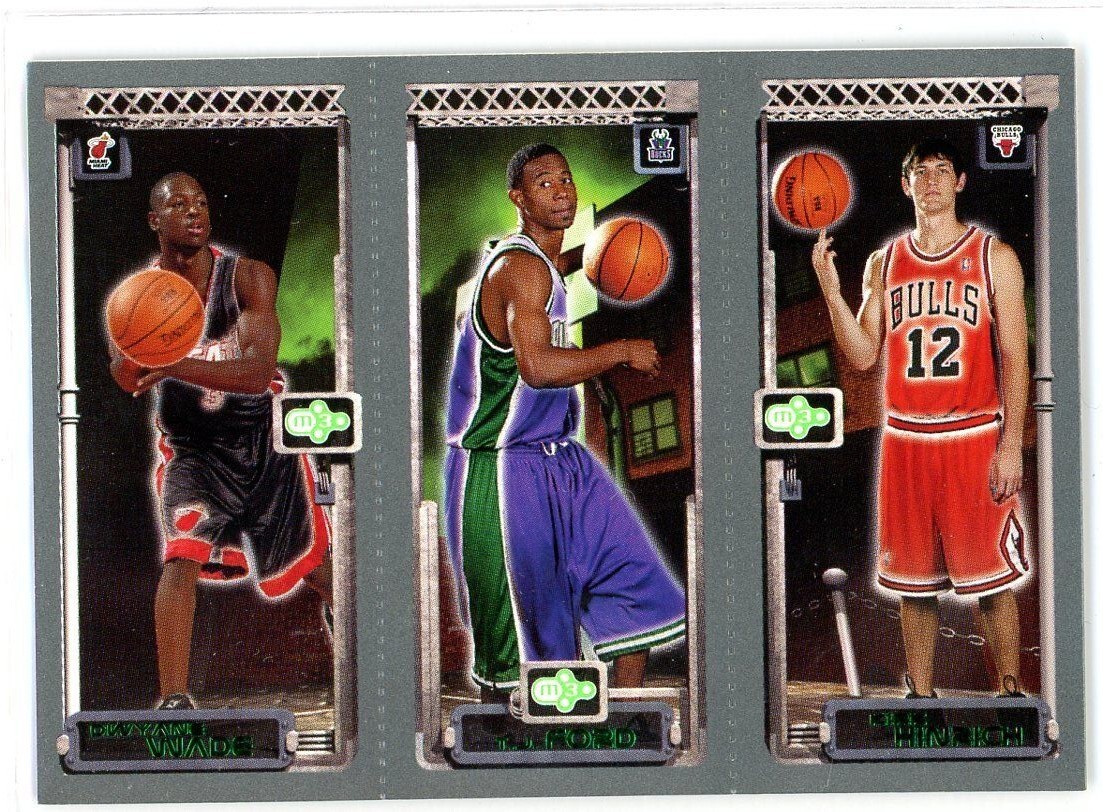 2004 Topps Matrix Dwayne Wade Ford Hinrich Rookie Card #115