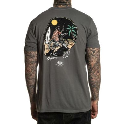 Sullen Art Collective Clothing T-Shirt - Cholorida Skelett Strand Surfer