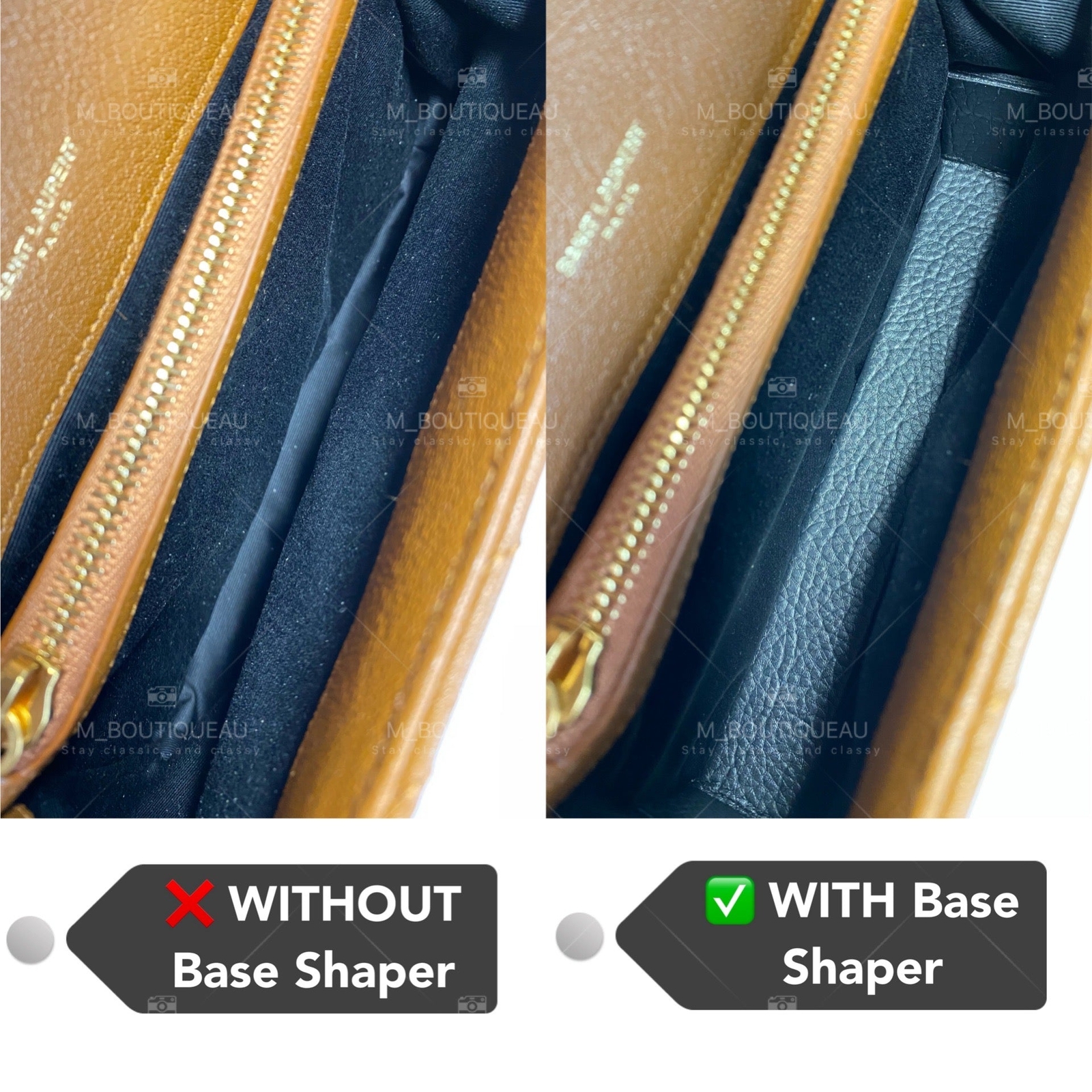 Base Shaper Bag Insert Saver for YSL Saint Laurent College Medium Flap Bag image 4