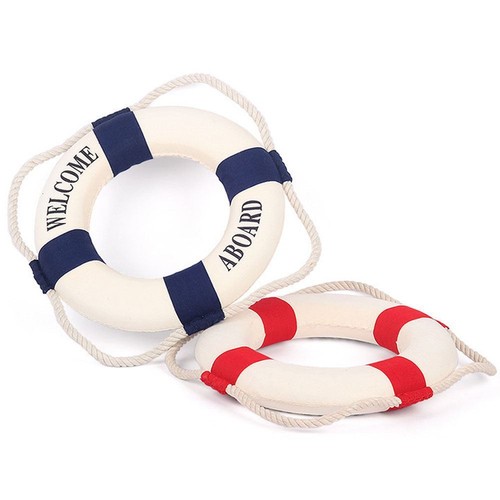 Lifebuoy Ornaments Nautical Decor Wedding Party Home Wall Hanging Decorations - Picture 8 of 11