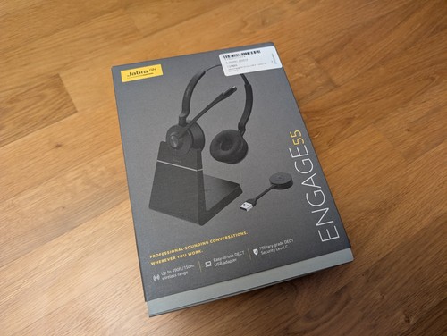 Jabra Engage 55 UC Stereo USB-A DECT Wireless Headset + Charging Stand OC