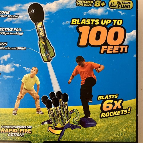 X6 Zoom Rocketz Zing Toys NIB SEALED Rotating Air Rocket Launcher - Picture 7 of 11