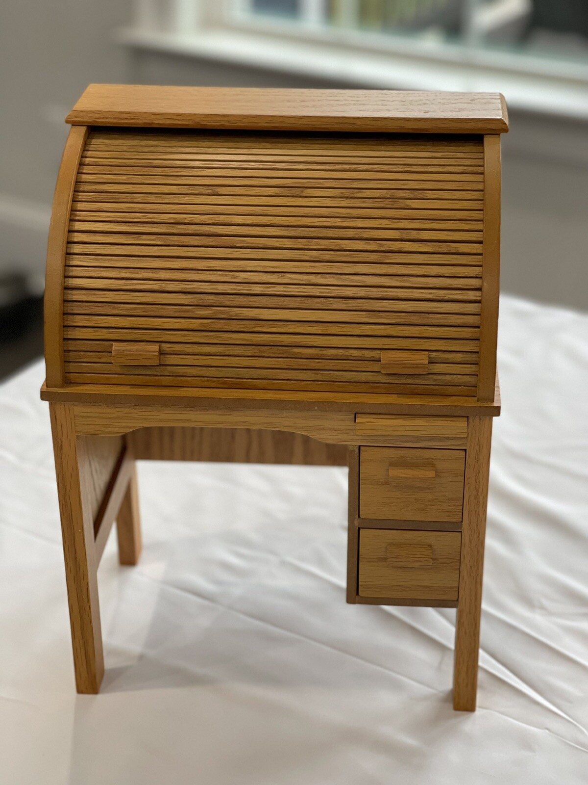 American Girl Kit Kittredge Solid Wood School Rolltop Desk PreUsed