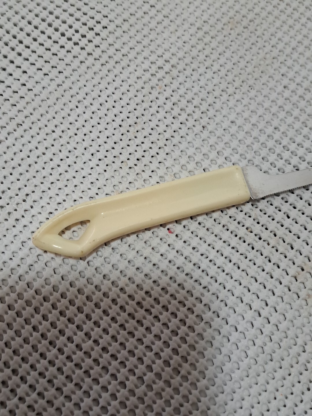 Vintage Quikut Serrated Tomato Slicing Knife Stainless 4.5” Blade Cream Handle eBay