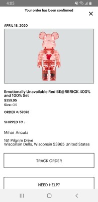 MEDICOM TOY - EMOTIONALLY UNAVAILABLE BE@RBRICK 400％ $_12.JPG?set_id=880000500F