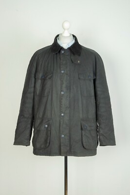 Barbour Retail Frazer Wax Black Field Men's Jacket Coat Size XXL