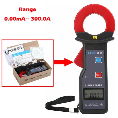 Clamp Leakage Current Meter AC Leakage Current Tester Measurement 0.00mA ~300.0A - Afbeelding 1 van 18