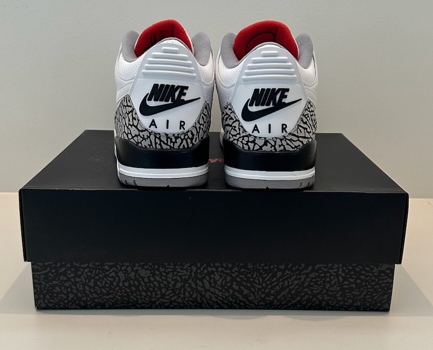 いちごう Size 10.5 Air Jordan 3 Retro JTH Super Bowl NRG White Cement