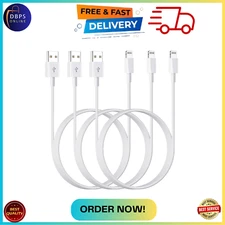 USB a to Lightning Cable 3ft 3pack Apple Mfi Certified Apple Lightning Iphone...