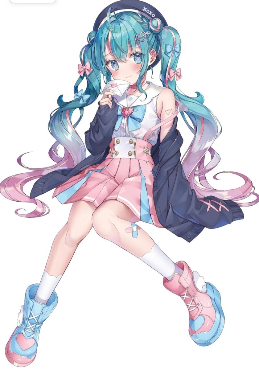 Hatsune Miku Figure Love Sailor Noodle Stopper (Pink Purple