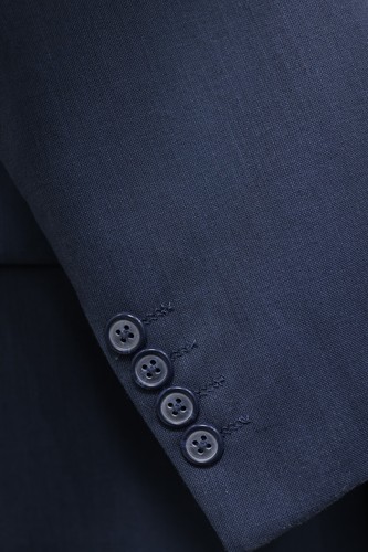 PRONTO UOMO mens solid blue WOOL BLEND sport coat suit jacket blazer 42 XL - Picture 10 of 14
