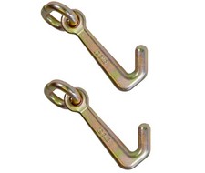 2 Pack G70 Heavy Duty Towing Mini J Hook For Car Hauler Wrecker Towing Truck