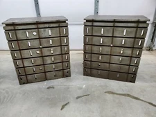 Pair of T-slotted Angle Plates 30"W x 34.5"T x 24"D T Slot Fixture Plate 