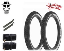 NEW 16 X 1.75 Whitewall Raised VINTAGE ORIGINAL LOWRIDER LETTER Tires 6PC SET.
