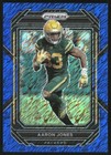 2022 Panini Prizm Football Blue Shimmer Aaron Jones #104