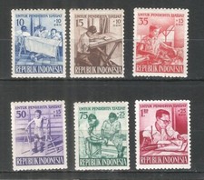 indonesia 1957 year, mint stamps set