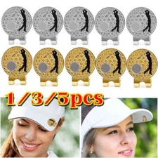 1/3/5PCS Golf Magnetic Hat Clip Ball Marker Hat Clip Putting For Ball Marker US
