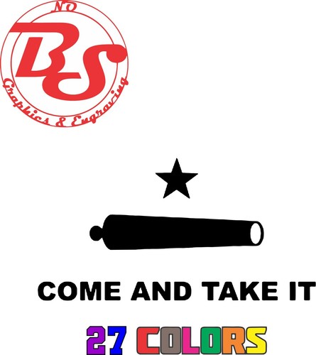 Come And Take It 1911 AK AR 2A Weapon Rifle Pistol Ammo Vinyl Decal Sticker noBS - Picture 14 of 14