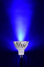 LED COLOR MR16 LANDSCAPE 5W GU5.3 12V SPOT BLUE DEEP RICH COLORED BULB