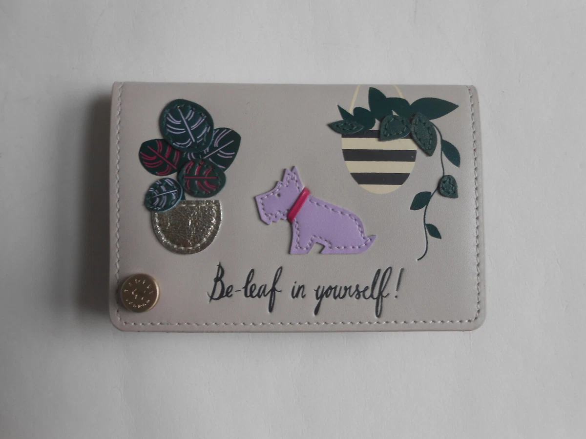 Radley Be-Leaf In Yourself/ Dare To Dream Small Card Holder Leather | eBay