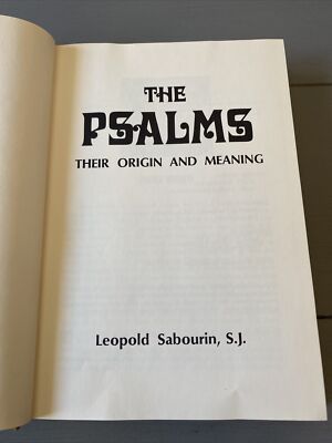 The Psalms: Their Origin & Meaning Vol. 2 - 1969 Leopold Sabourin