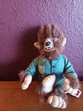 1999 Stuffins Universal Studios Monsters "The Wolfman" #124615 with tags