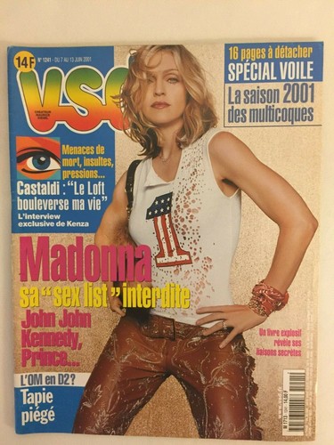 Madonna Vintage Französisches VSD Magazin Juni 2001 Original Guter Zustand - Bild 1 von 3