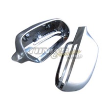 KOMPLETTE Gehäuse ALU Look Spiegel Kappen Außenspiegel für Audi A6 S6 4F 09-