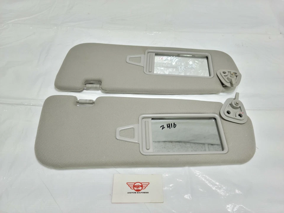 2009-2012 Hyundai Genesis Coupe Sun Visor Sunvisor Front Left & Right Side Gray Foto 2 de 4