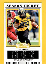 2019 Panini Contenders Draft Picks - Season Ticket #42 Ito Smith Falcons