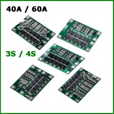 Li-ion Lithium Battery 18650 Charger BMS Protection Board Module 3S 4S, 40A 60A