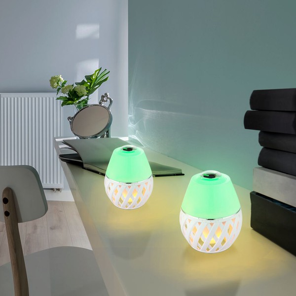 Tischlampe Diffuser Lufterfrischer Led DuftöL Rgb Farbwechsel Timer Duftlampe 2X-image