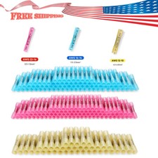 200/100pc Waterproof Heat Shrink Wire Connectors Butt Terminals Automotive Crimp