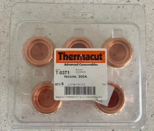 NEW 5 Thermacut T-0371 Nozzle 200A Advanced Consumables