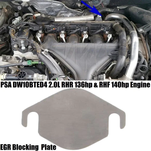 EGR Valve Blank Plate For Peugeot 307 308 Citroen 2.0 HDi RHR RHF Engine*