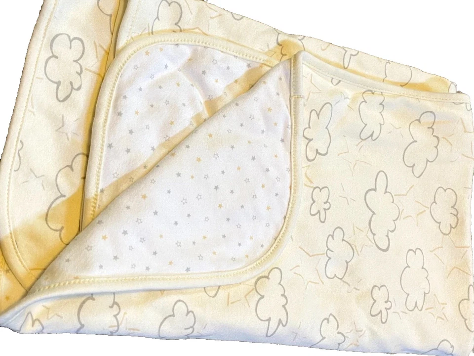 6S!哇! FIRST IMPRESSIONS Clouds Stars 球衣针织接收婴儿床毯 — 第 3/3 张图片