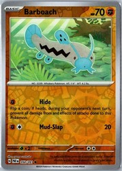 Barboach 050/091 Paldean Fates Reverse Holo Common