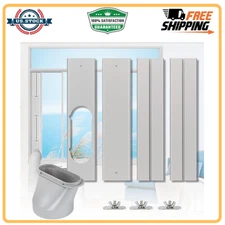 Portable AC Window Vent Kit with 5.9” Exhaust Hose Universal Window Seal Kit