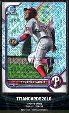 Yhoswar Garcia 2022 Bowman Chrome Silver Mojo Philadelphia Phillies #BCP-215