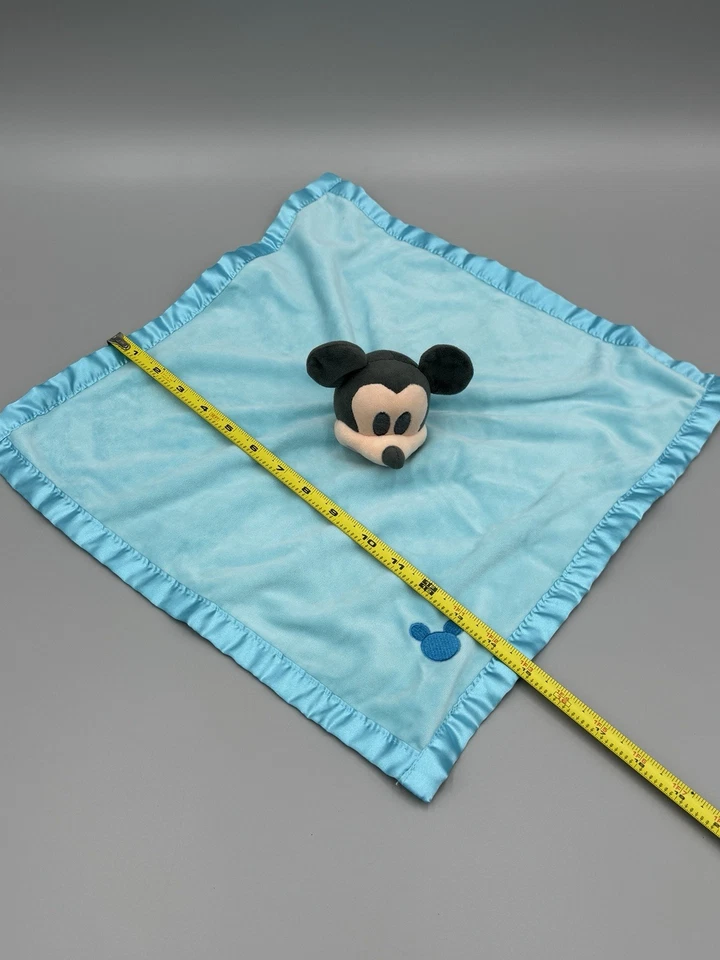 Disney Mickey Mouse милый безопасности одеяло синий атлас отделки с сердцем без ярлыка - Изображение 4 из 4