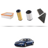 Hoffcar Wartungsset - 4 Filter FüR Vw Phaeton 3.0 Tdi V6 171 Kw Ab 2007