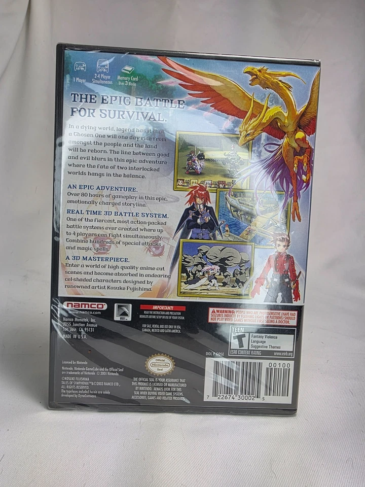 Tales of Symphonia (GameCube, 2004) Brand New, Factory Sealed - Image 3 of 3