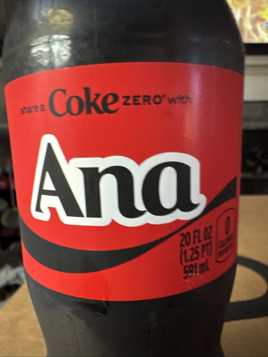 Share a Coke with Ana 2025 Personalized Gift Coca Cola Bottle 20oz
